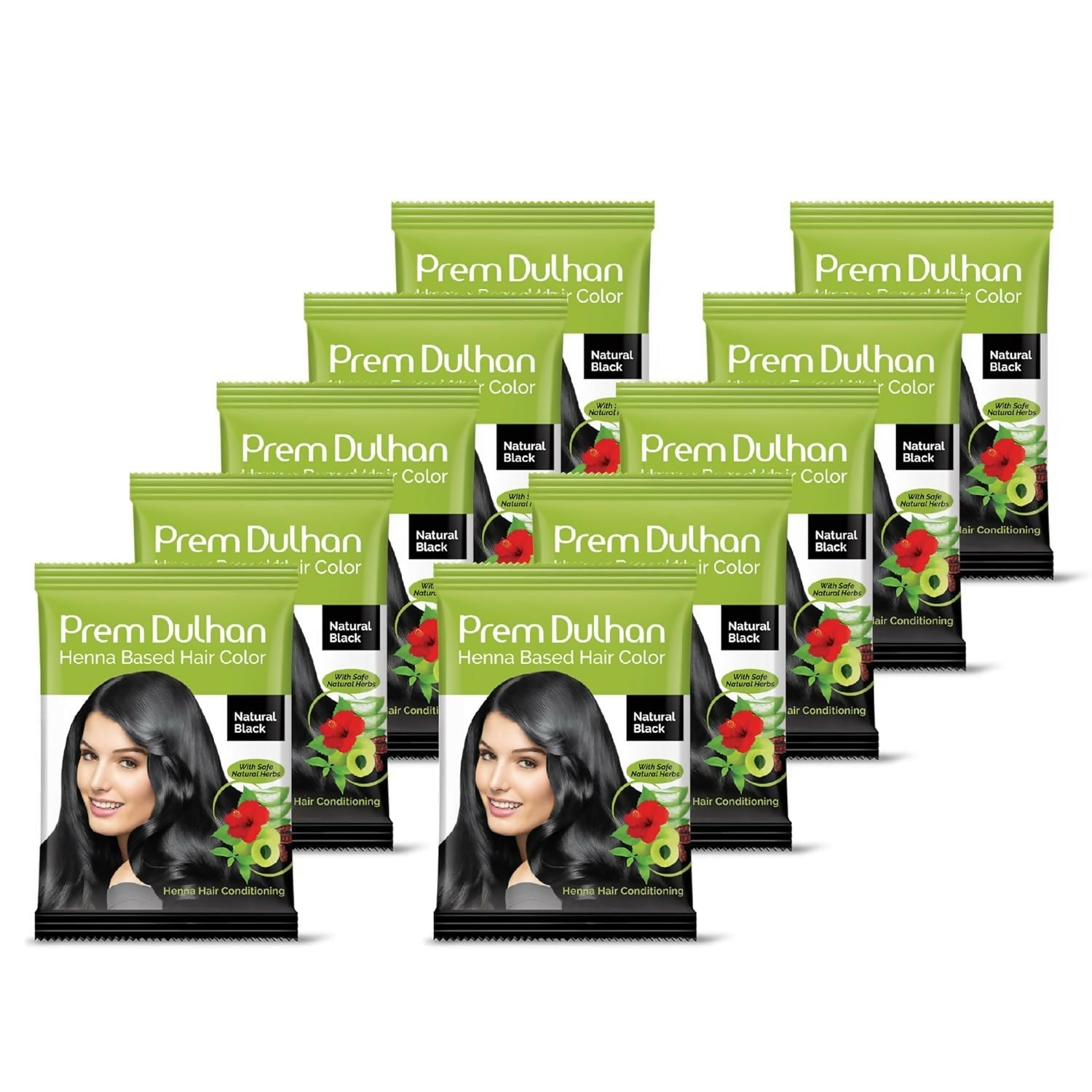 Prem Dulhan Natural Black Henna Based Hair Color | Grocsy