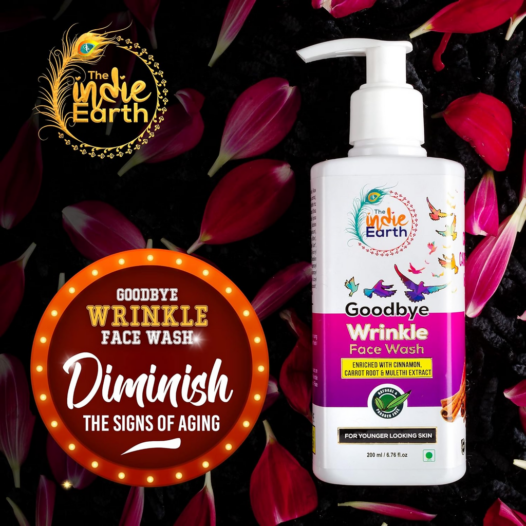 The Indie Earth Goodbye Wrinkle (Anti-Ageing) Facewash | Grocsy