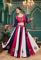 AI Fashion Multi Color Viscose Rayon Designer Navratri Lehenga Choli Collection | Grocsy