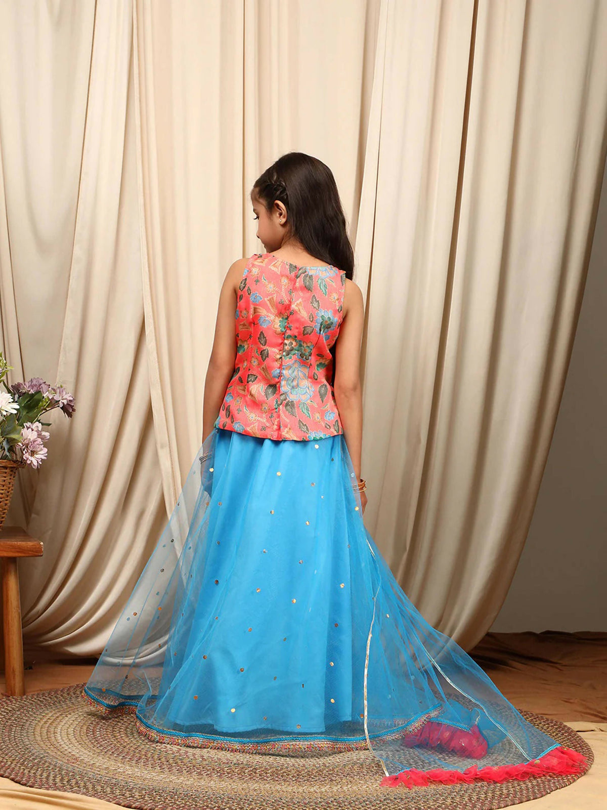 Joban Fashion Girl's Multi Color Lehenga Choli | Grocsy