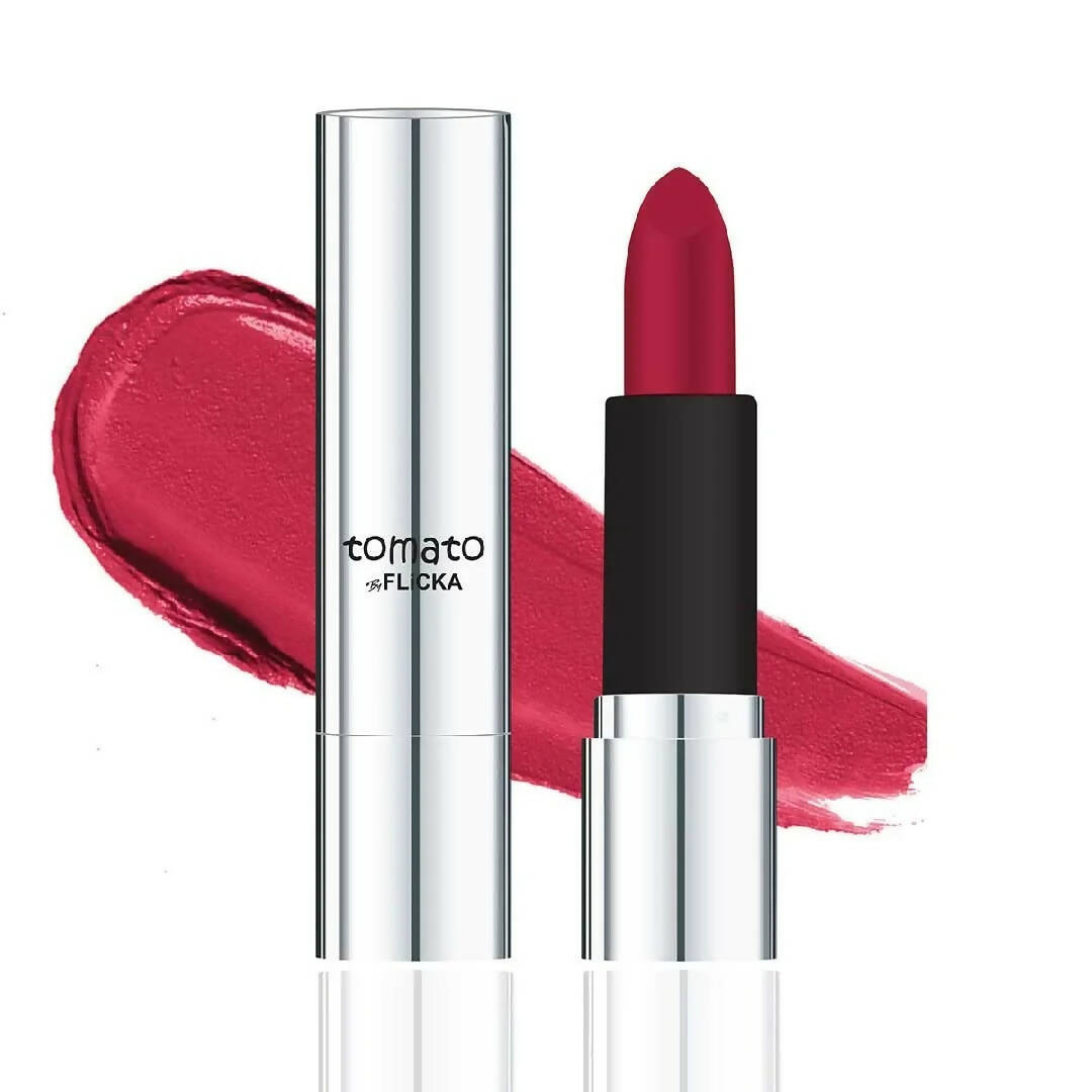 FLiCKA Tomato Maroon Matte Finish Lipstick Shade 06 | Grocsy