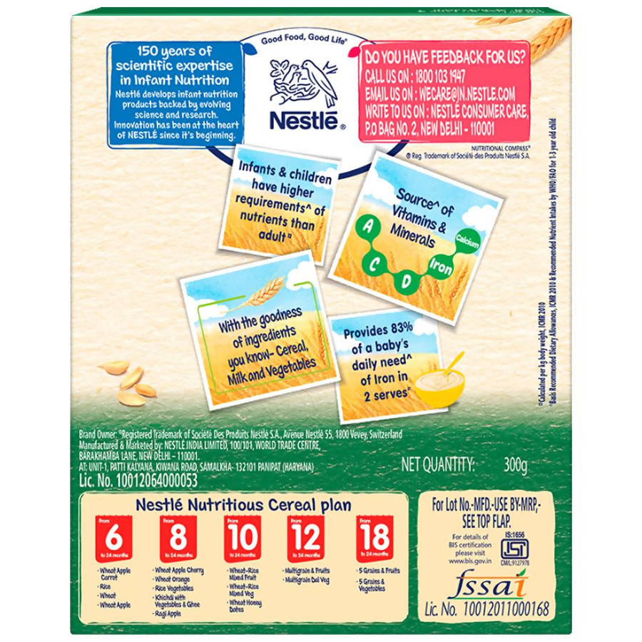 Nestle Cerelac Baby Cereal with Milk, 5 Grains & Vegetables ? from 18 to 24 Month | Grocsy
