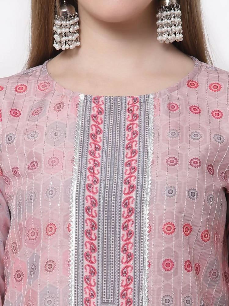 Myshka Multi Color Pure Cotton Printed Kurta | Grocsy