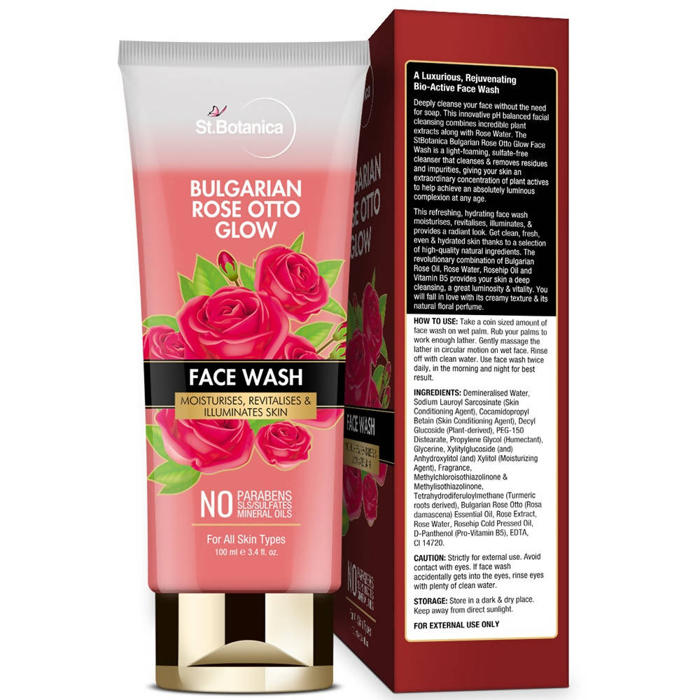 St.Botanica Bulgarian Rose Otto Glow Face Wash | Grocsy