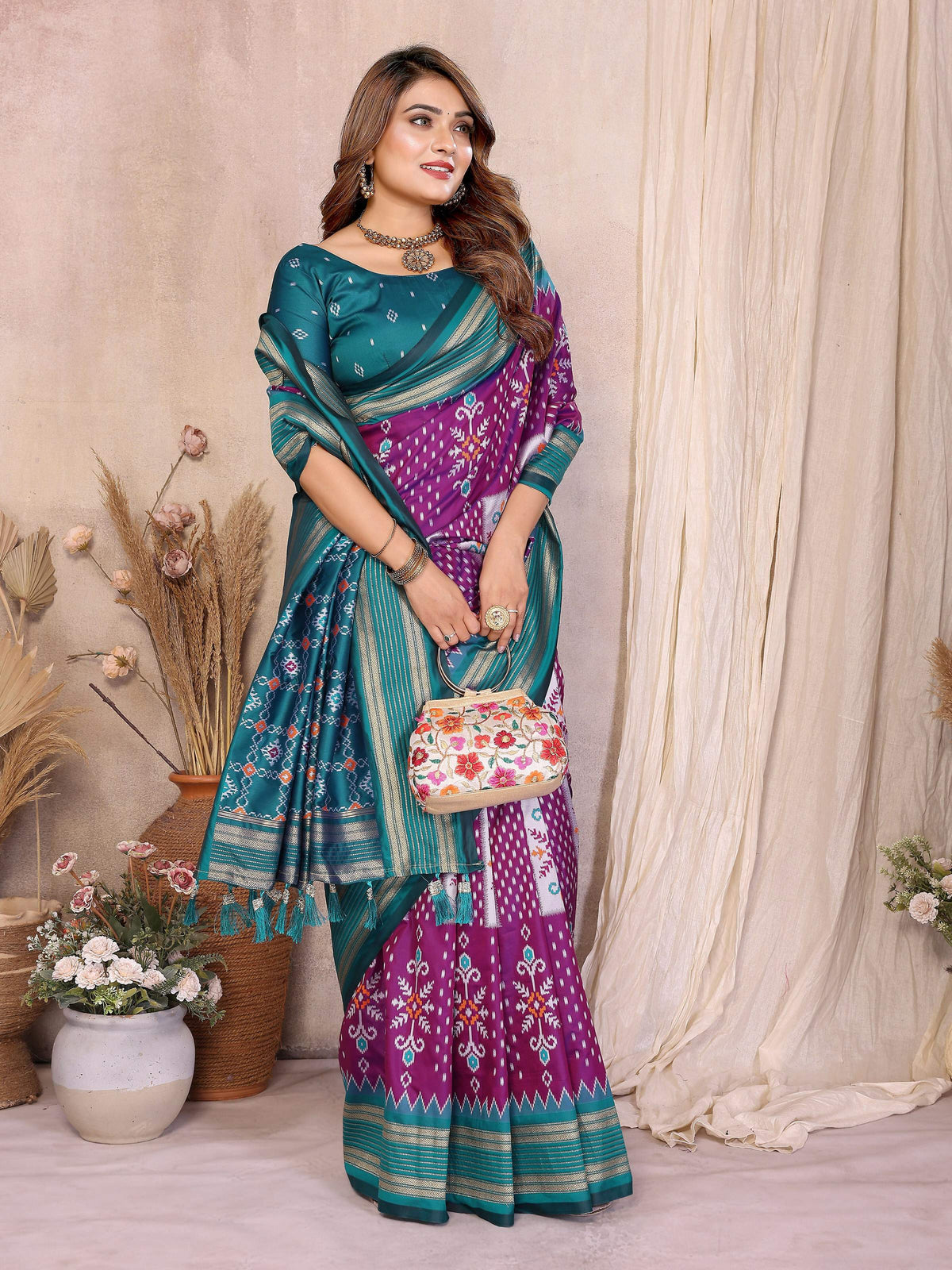 Aastha Fashion Wine Soft Silk Weaving Saree | Grocsy