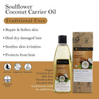 Soulflower Coldpressed Coconut Carrier Oil Pure & Natural | Grocsy