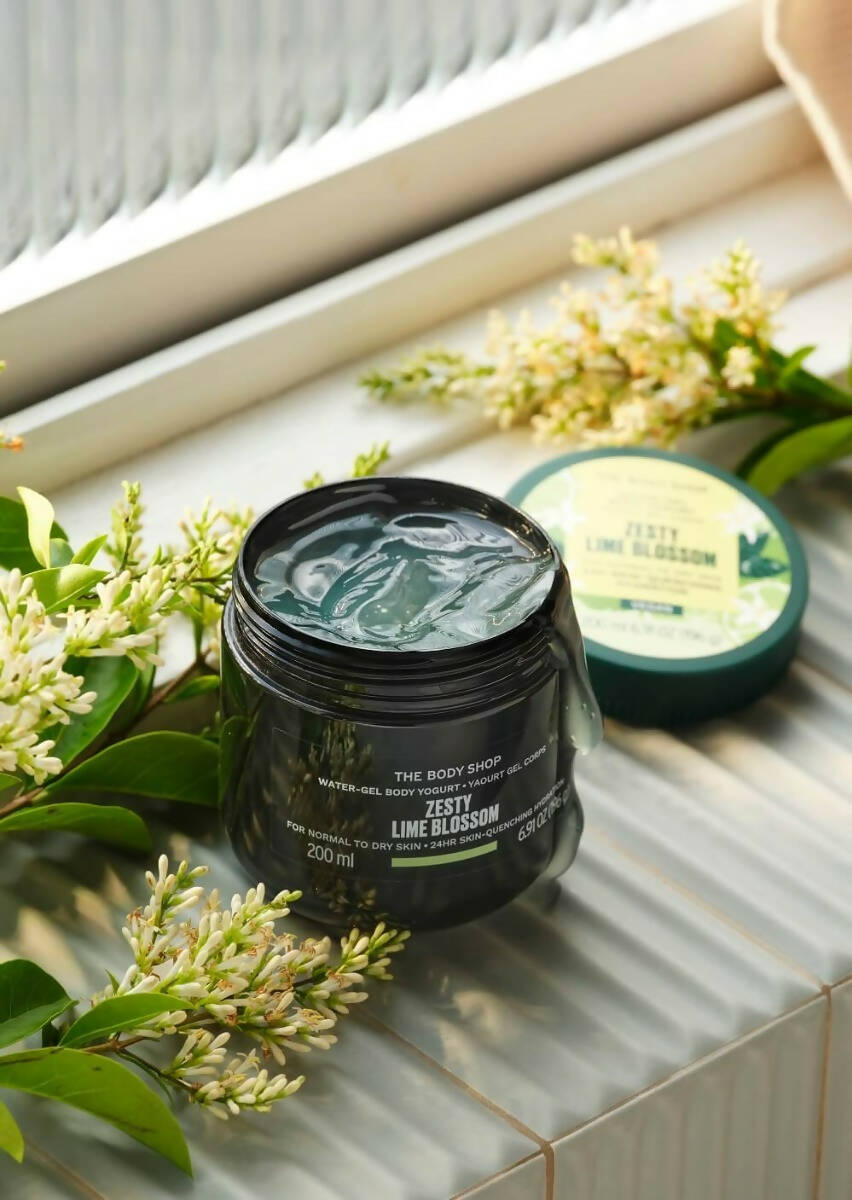 The Body Shop Zesty Lime Blossom Water-Gel Body Yogurt | Grocsy