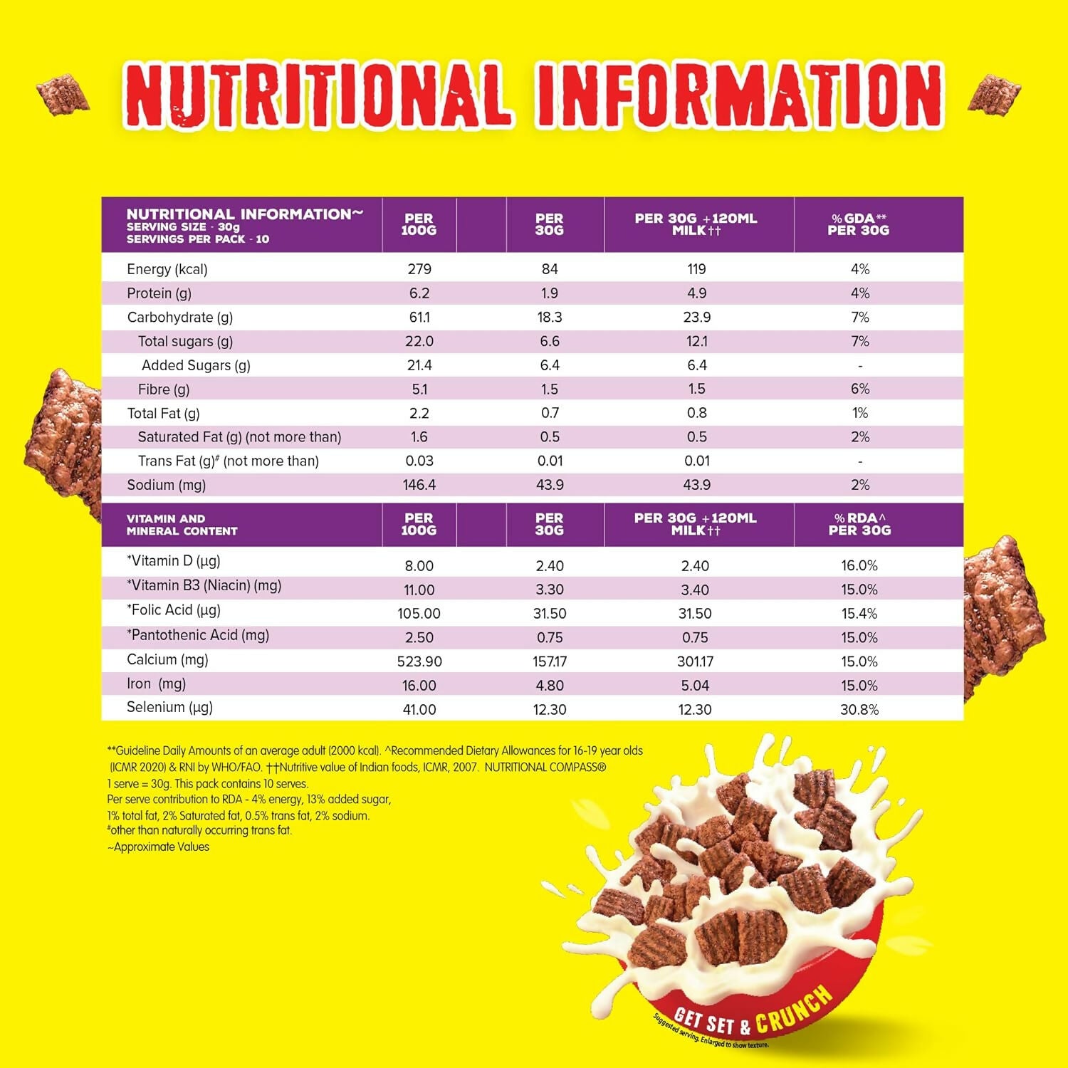Nestle Munch Crunchilicious Breakfast Cereal - Chocolate Flavor | Grocsy