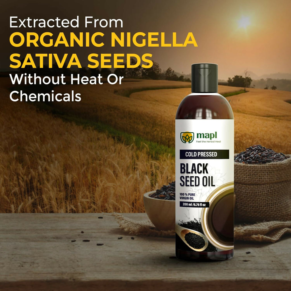 MAPL Organic Black Seed Oil Cold-Pressed | Grocsy