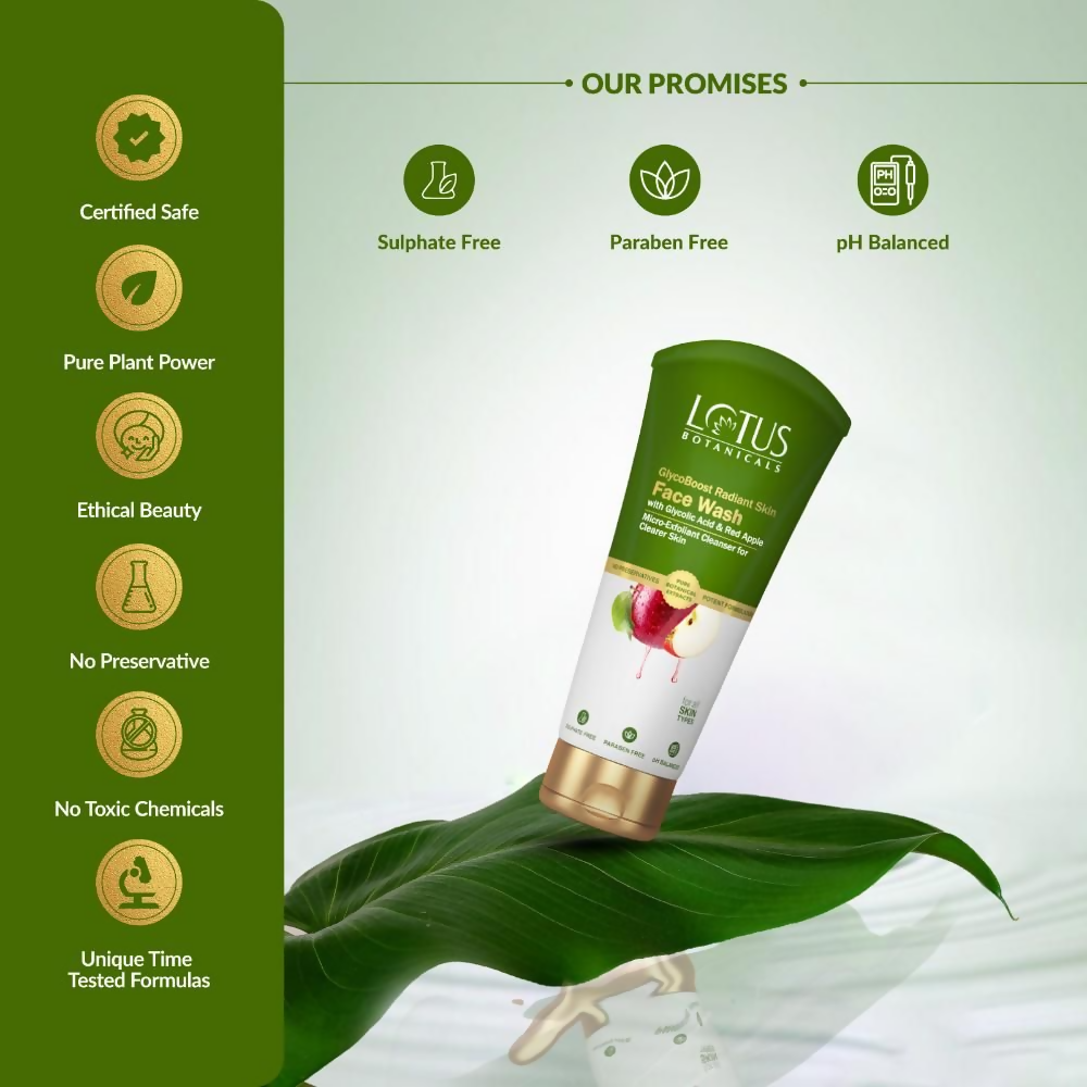 Lotus Botanicals GlycoBoost Radiant Skin Face Wash | Grocsy
