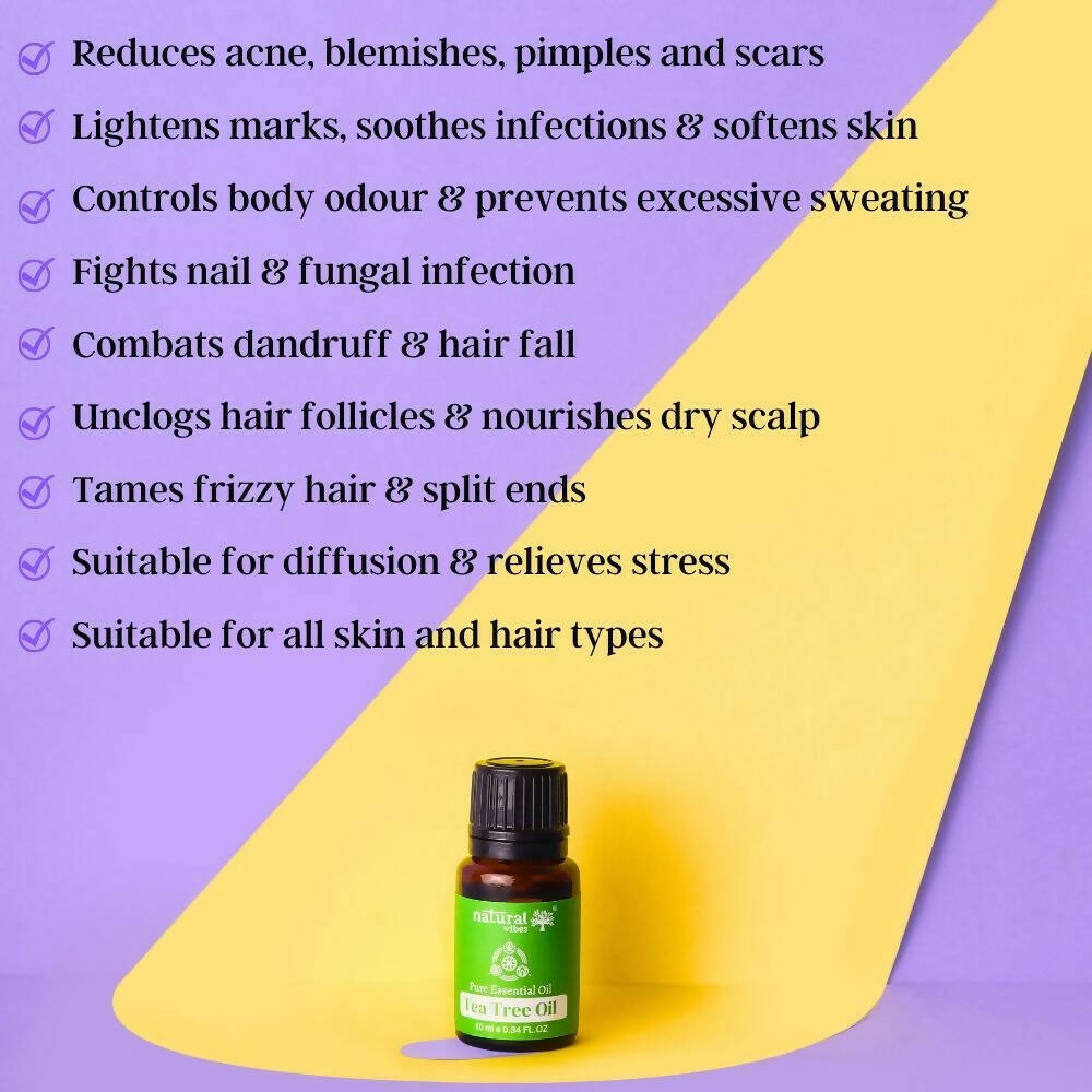 Natural Vibes Tea Tree Pure Essential Oil | Grocsy