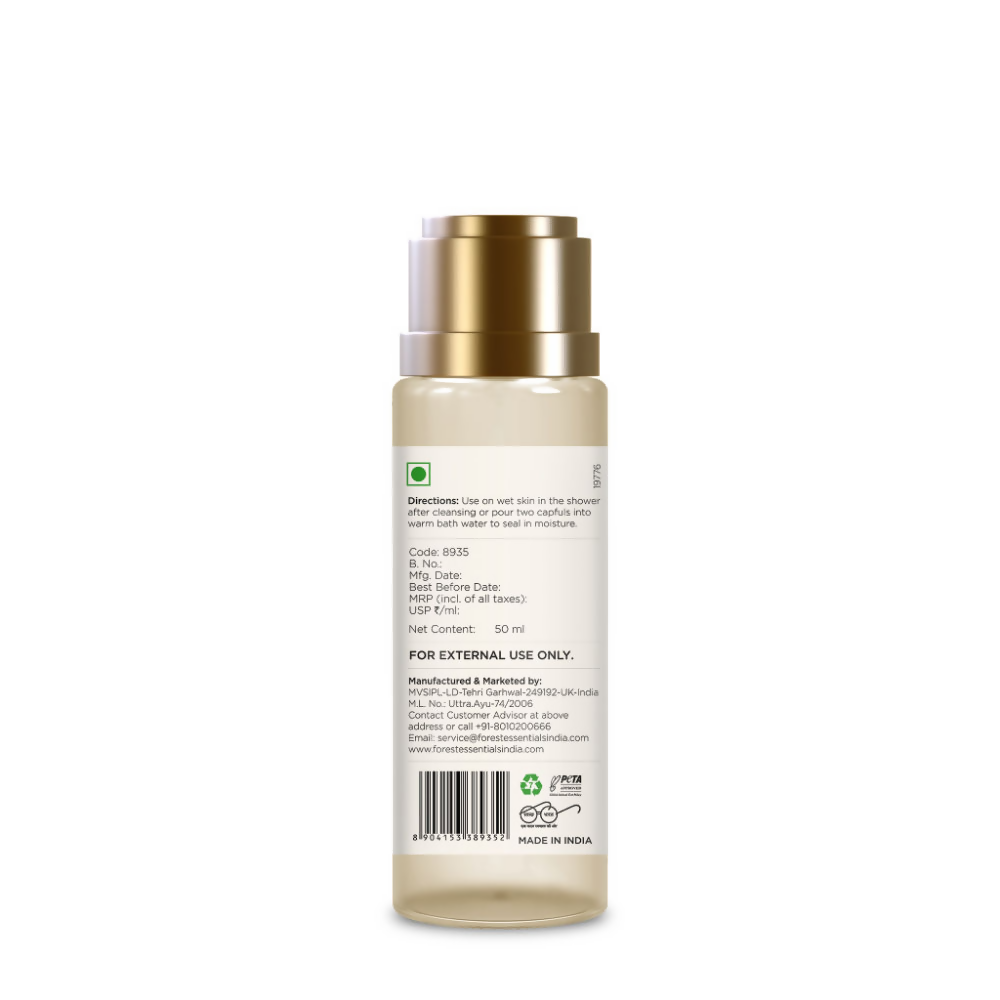 Forest Essentials After Bath Oil Indian Rose Absolute - Nourishing After Shower Body Oil | Grocsy