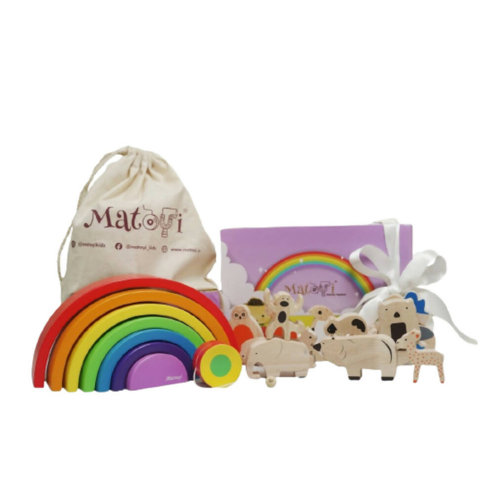 Matoyi Rainbow stacker & Animal stacker & Yoyo For Kids | Grocsy