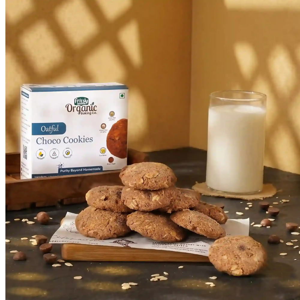 Frissly Organics Oatful Choco Cookies | Grocsy