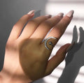 Joban Fashion Silver Brass Adjustable Ring | Grocsy