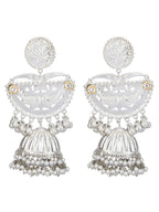 Joban Fashion Women Ghungroo Style Silver Tone Jhumka | Grocsy