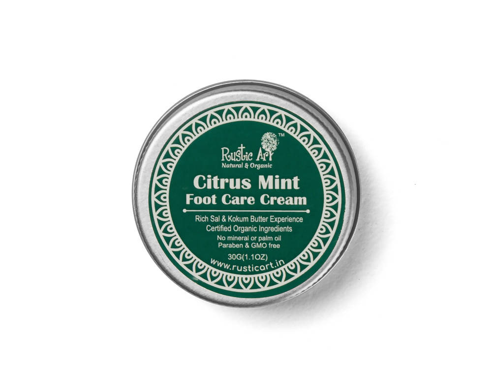 Rustic Art Citrus Mint Foot Care Cream | Grocsy