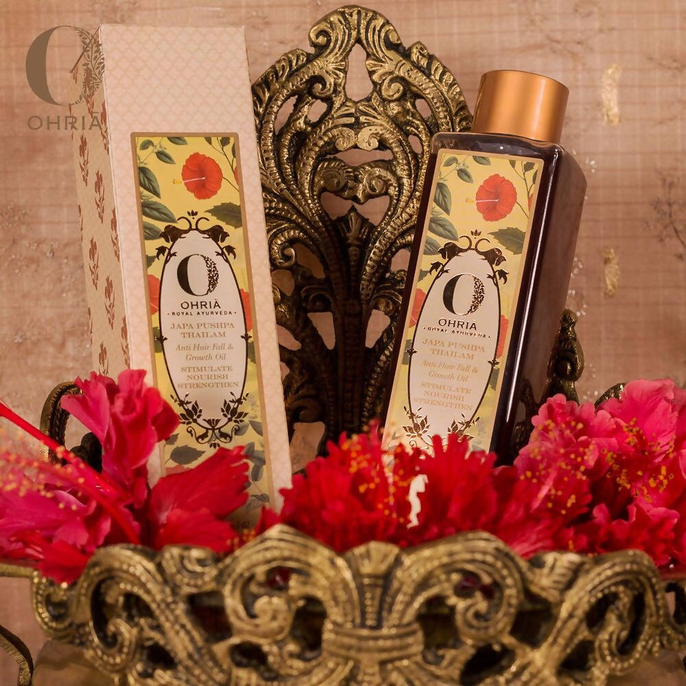 Ohria Ayurveda Japa Pushpa Thailam (Anti Hairfall Oil) | Grocsy