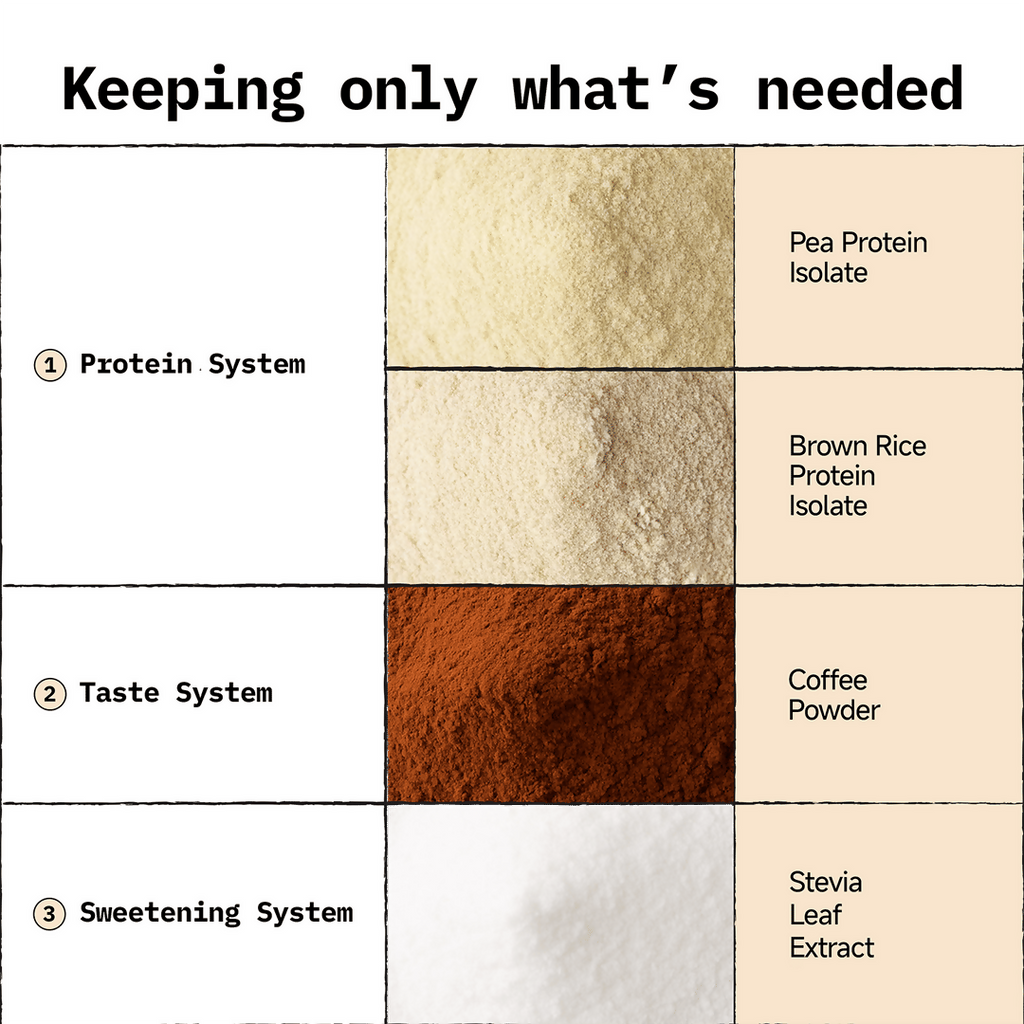 Only What's Needed 24g Plant Protein Powder - Coffee | Grocsy