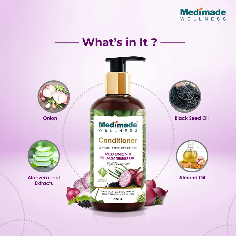Medimade Wellness Red Onion and Black Seed Hair Conditioner | Grocsy