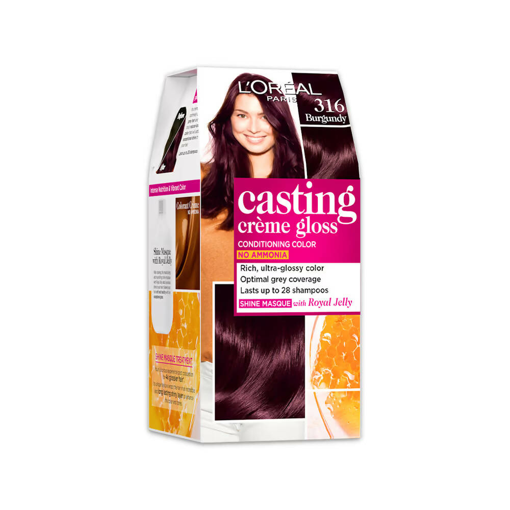 L'Oreal Paris Casting Creme Gloss Conditioning Hair Color - 316 Burgundy | Grocsy