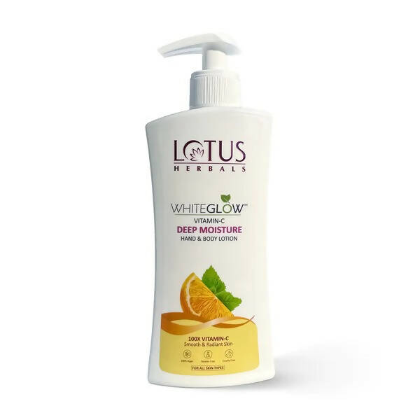 Lotus Herbals WhiteGlow Vitamin C Deep Moisture Hand & Body Lotion | Grocsy