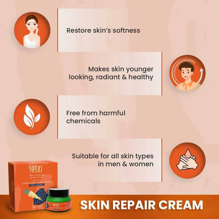 Neud Carrot Seed Premium Skin Repair Cream | Grocsy