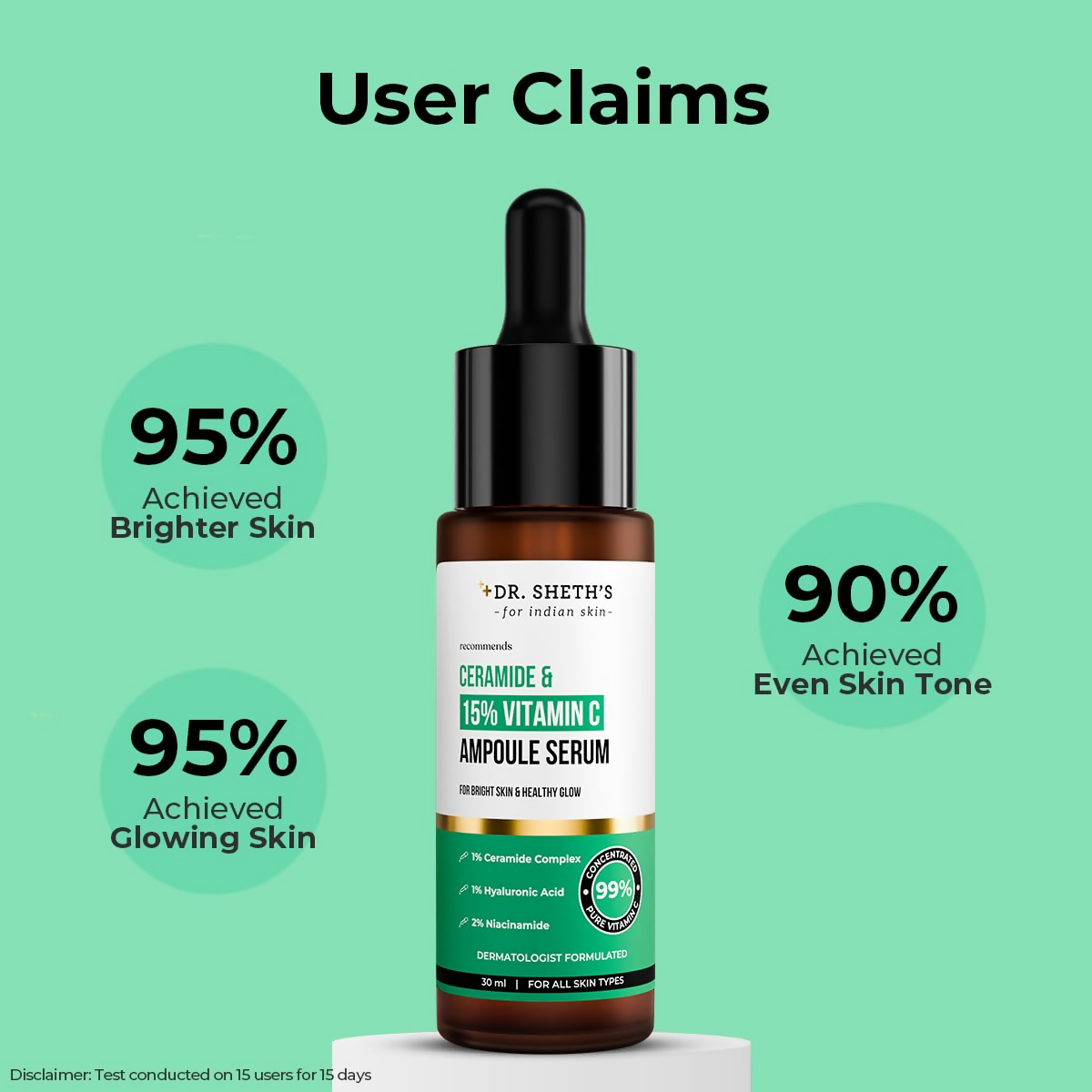 Dr. Sheth's Ceramide & 15% Vitamin C Ampoule Serum | Grocsy