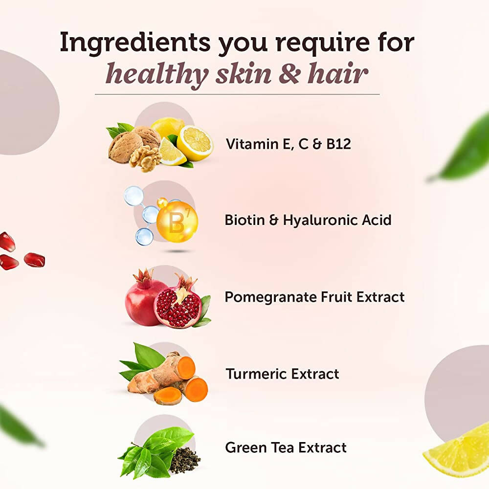 Neuherbs Hair-Skin Vitamins Capsules | Grocsy