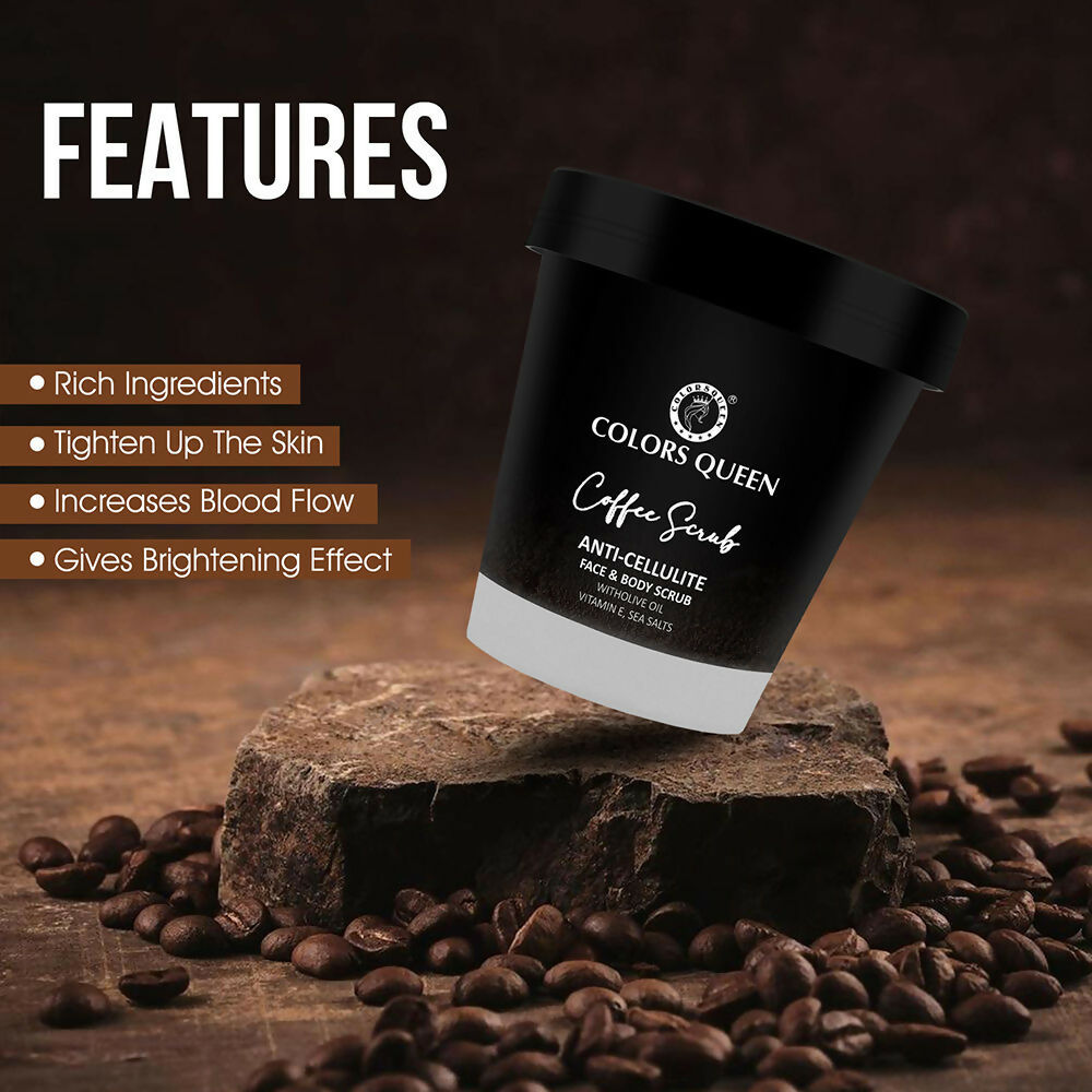Colors Queen Anti-Cellulite Coffee Face & Body Scrub | Grocsy