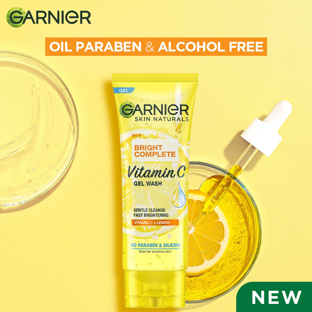 Garnier Skin Naturals Bright Complete Vitamin C Gel Face Wash | Grocsy