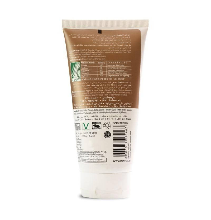 Inatur Sandal Face Mask | Grocsy