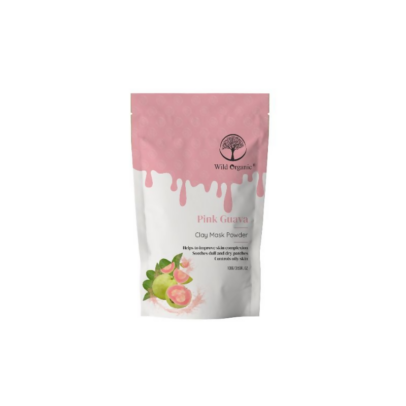 Wild Organic Pink Guvava Clay Mask Powder | Grocsy