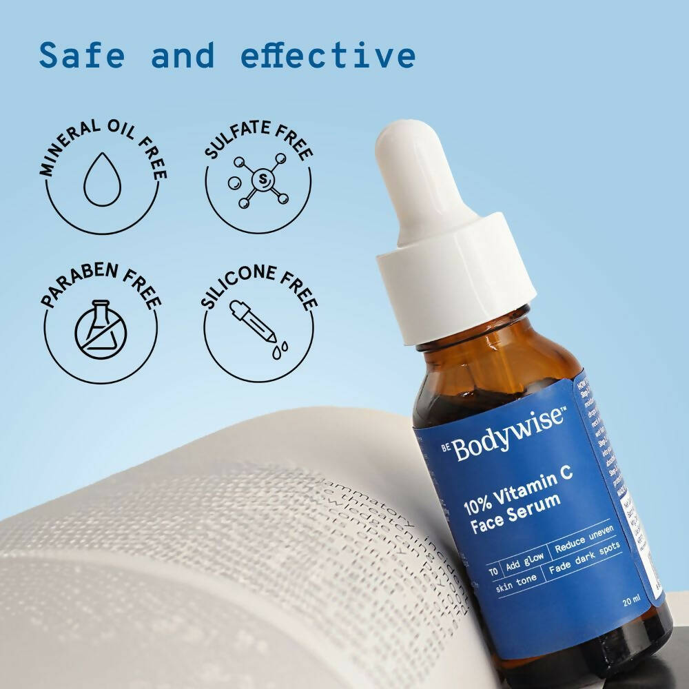 BeBodywise 10% Vitamin C Face Serum | Grocsy
