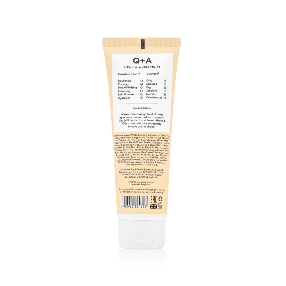 Q+A Oat Milk Cream Cleanser | Grocsy