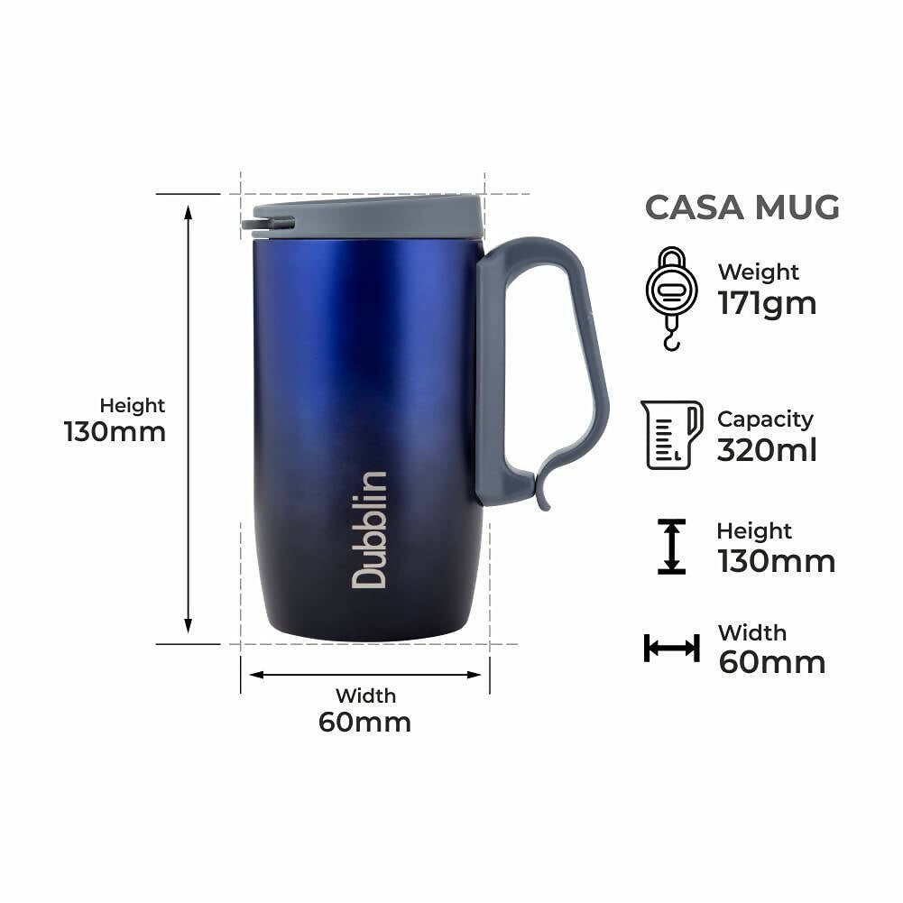 Dubblin Casa Stainless Steel Mug | Grocsy