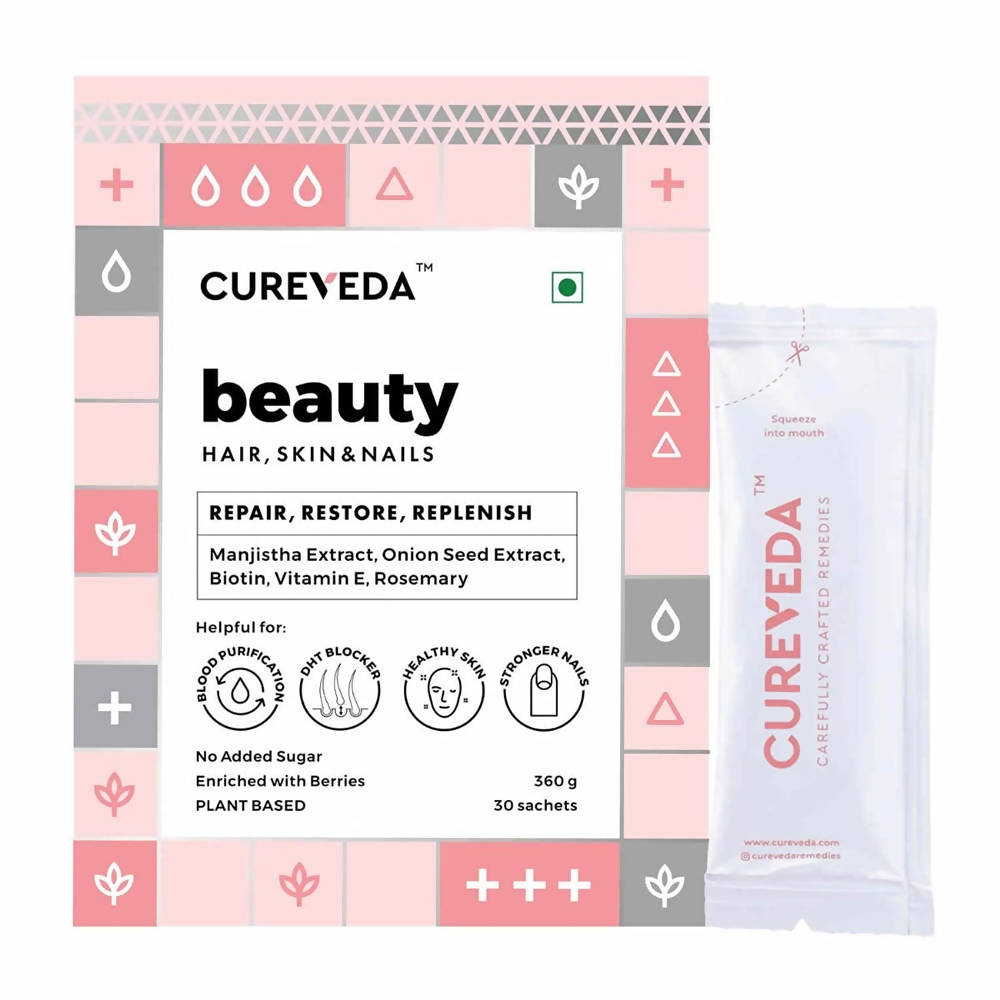 Cureveda Beauty Hair, Skin & Nails Supplement | Grocsy