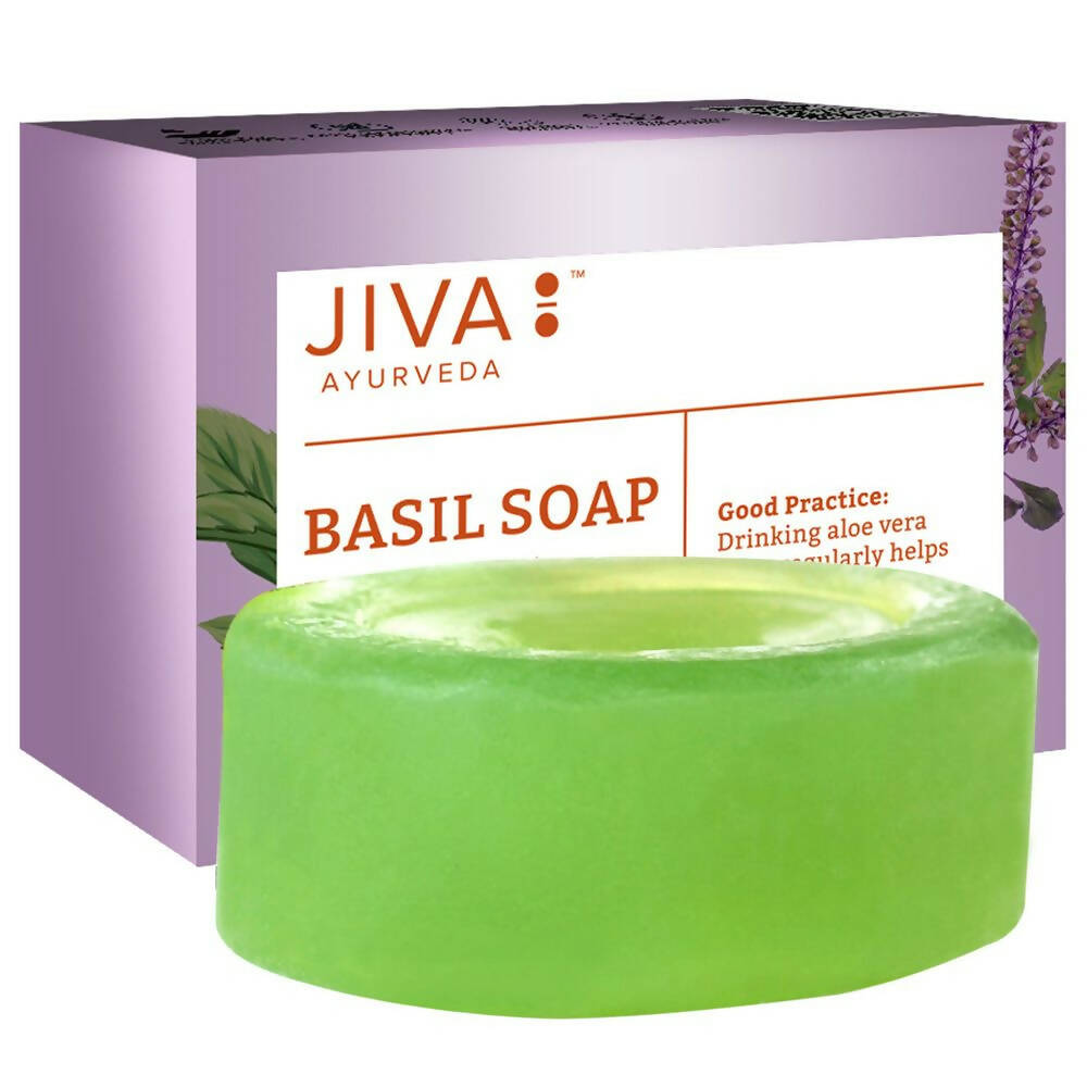 Jiva Ayurveda Basil Bathing Soap | Grocsy