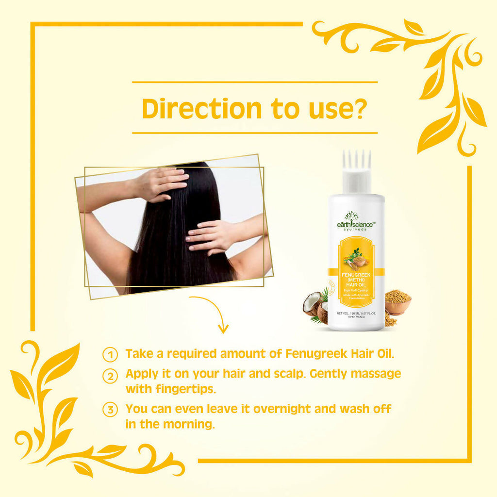 Earth Science Ayurveda Fenugreek Hair Oil | Grocsy