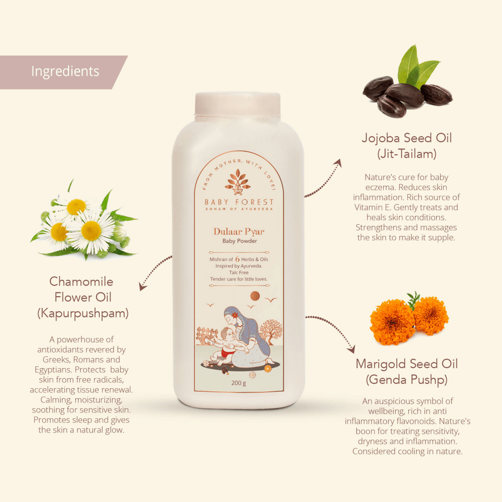 Baby Forest Dulaar Pyar Talc-Free Baby Powder | Grocsy