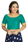 Aastha Fashion Women's Sea Green Art Silk Designer Traditional Readymade Blouse | Grocsy
