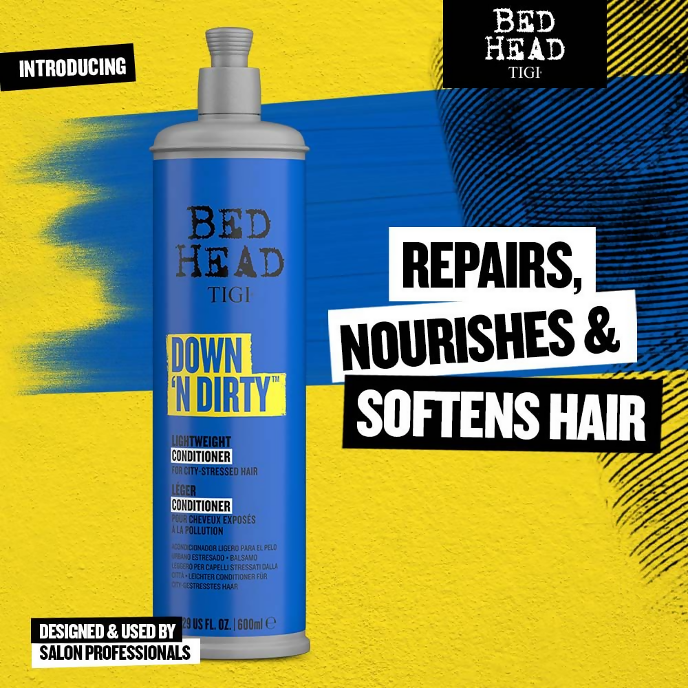 TIGI Bed Head Down N' Dirty Lightweight Hair Conditioner For Detox & Repair | Grocsy