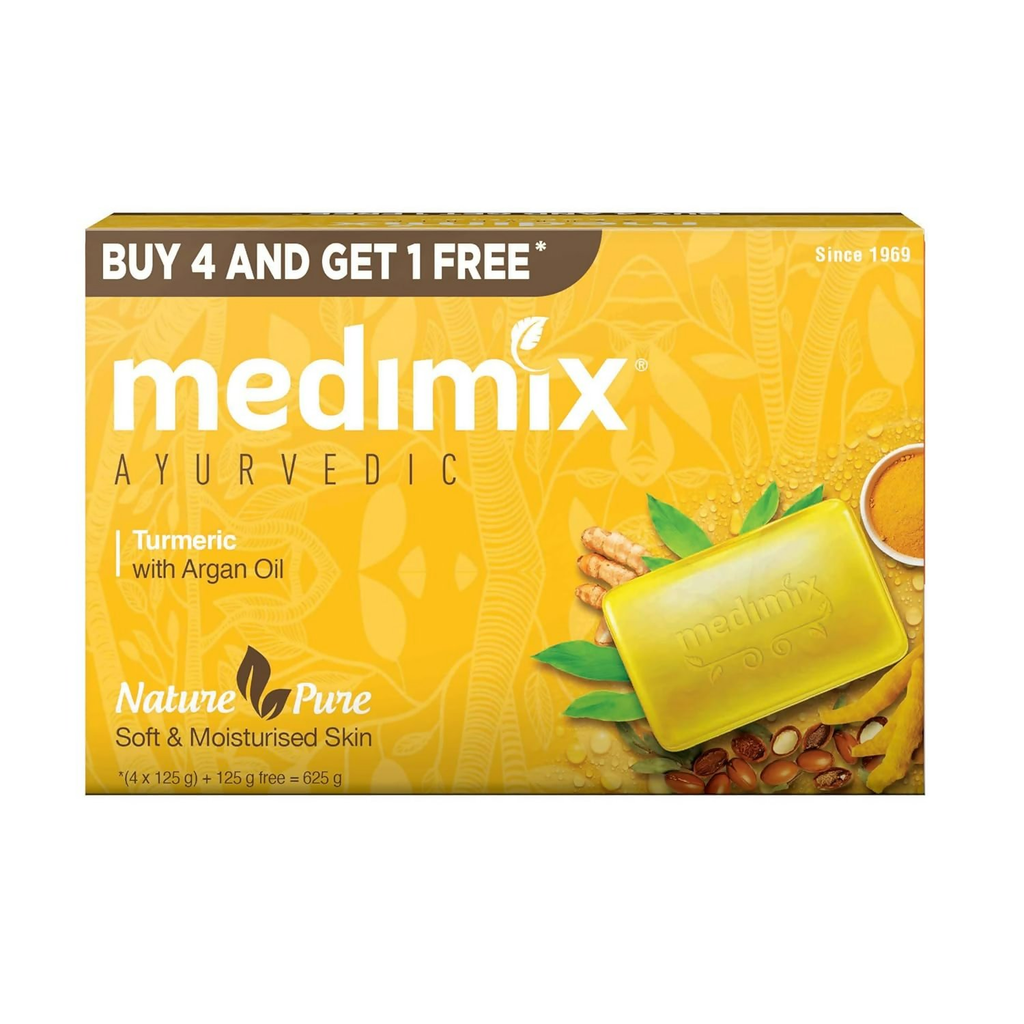 Medimix Ayurvedic Tumeric & Argan Oil Bathing Bar | Grocsy