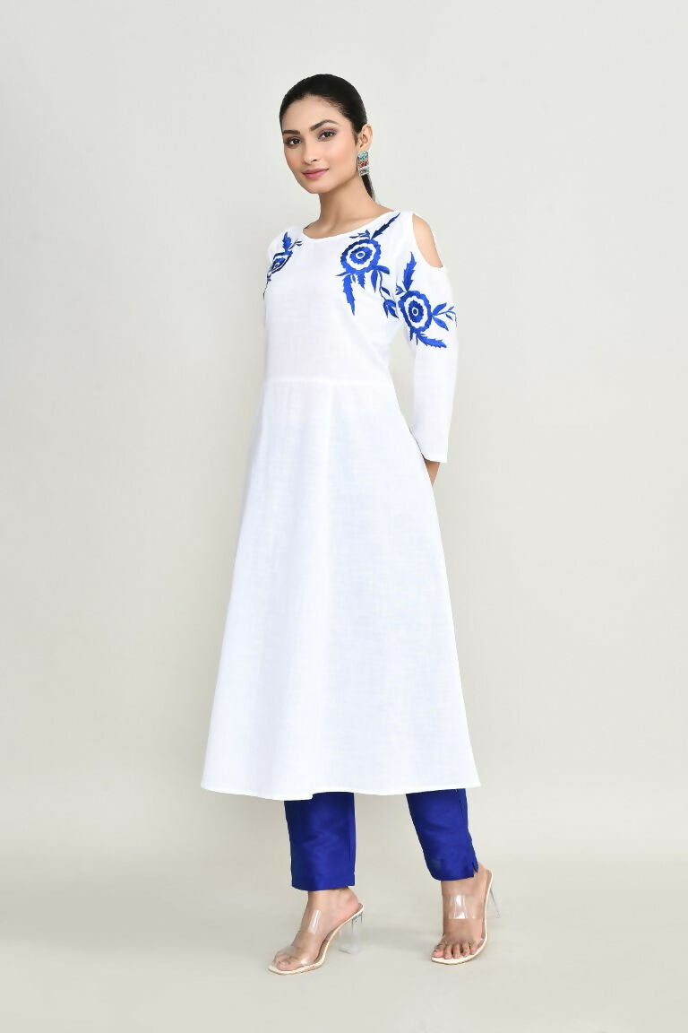 Joban Fashion White Rayon Tunic | Grocsy