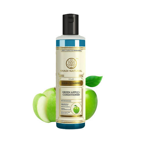 Khadi Natural Green Apple + Conditioner Hair Cleanser | Grocsy