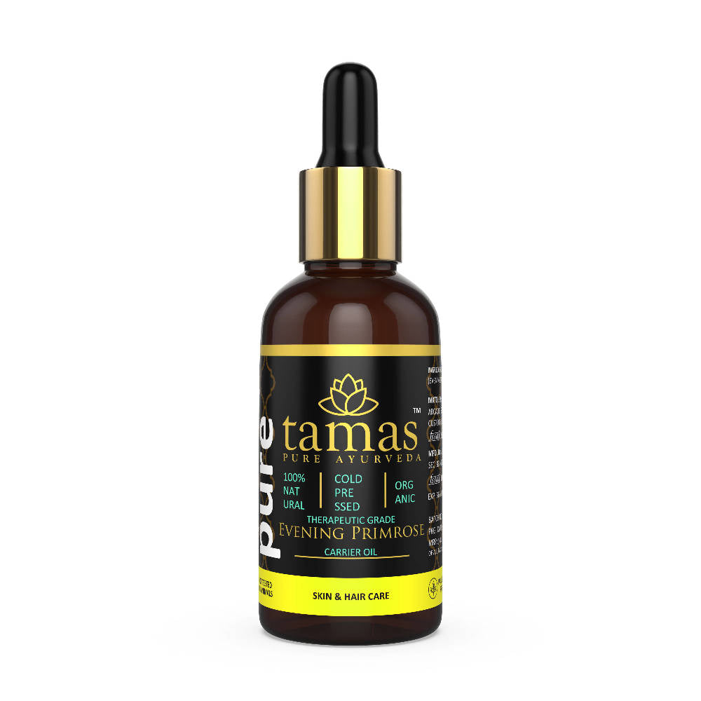Tamas Pure Ayurveda Organic Evening Primrose Cold-Pressed carrier Oil | Grocsy