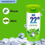 VI-JOHN 22 Degree Cooling Talc Beat the Heat Neem and Mint | Grocsy