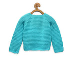 Chutput Kids Blue Coloured Solid Pullover with Penguin Applique Detail | Grocsy