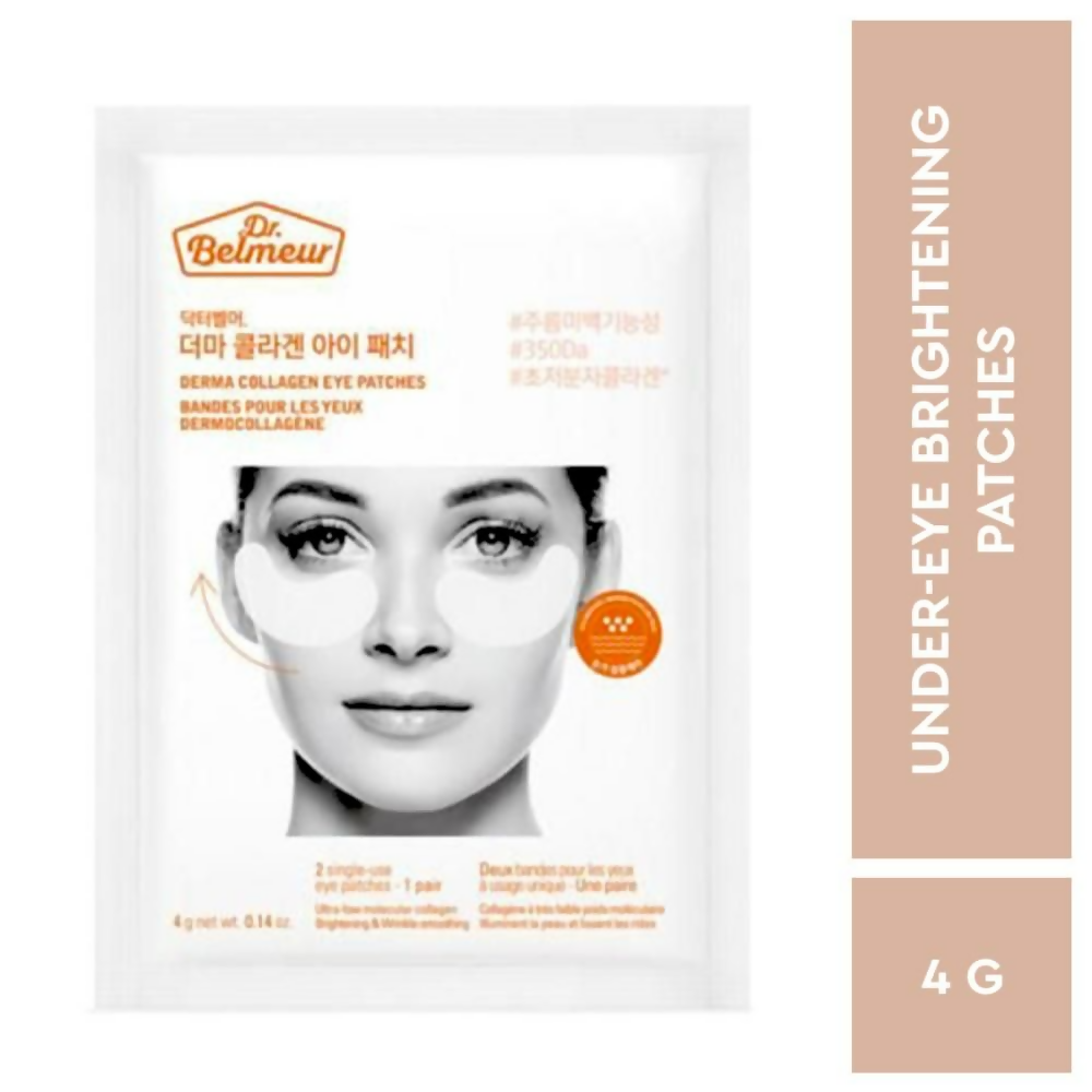 The Face Shop Dr.Belmeur Derma Collagen Hydrogel Eye Patches, For Under Eye Dark Cicle & Wrinkles | Grocsy