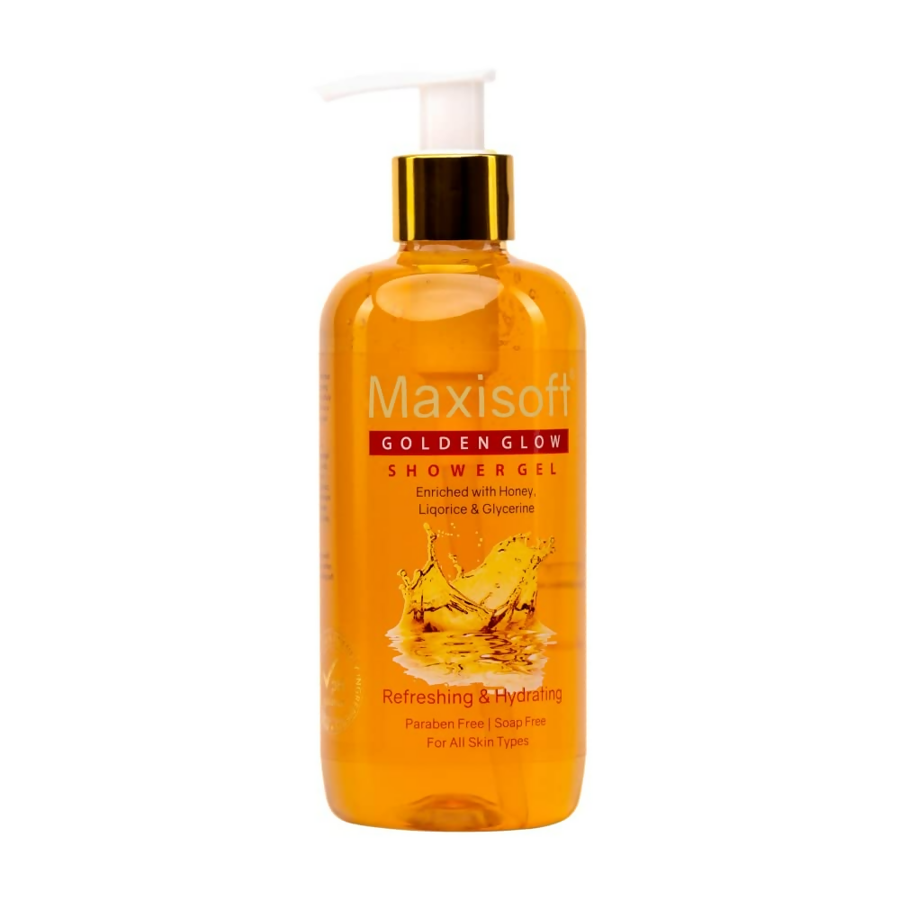Maxisoft Golden Glow Shower Gel Refreshing & Hydrating pH Balanced | Grocsy